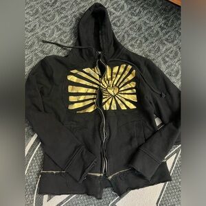 Black and Gold Early 2000s Atticus Hoodie
